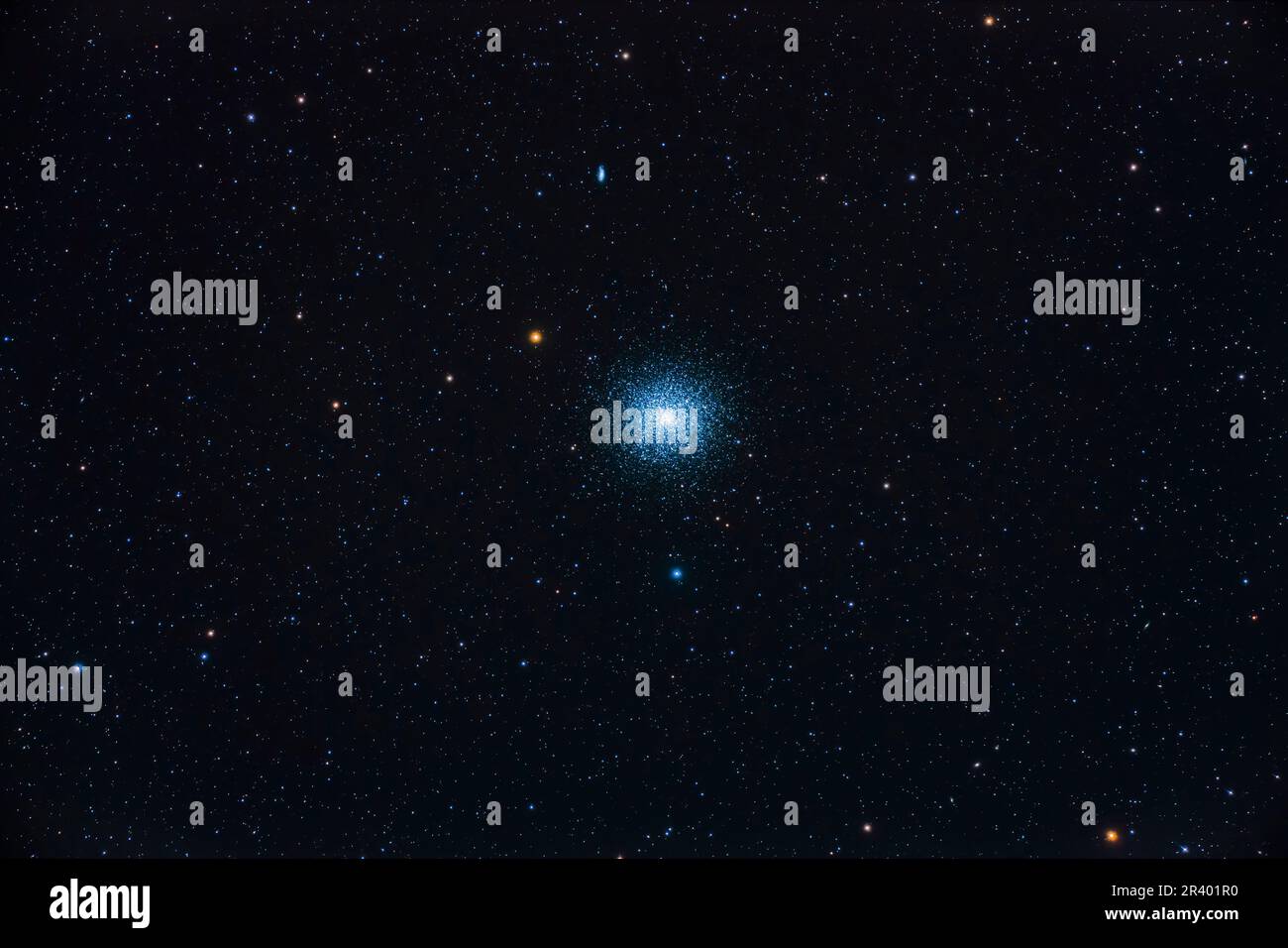 Messier 13, le grand Amas globulaire situé dans la région de Hercules. Banque D'Images