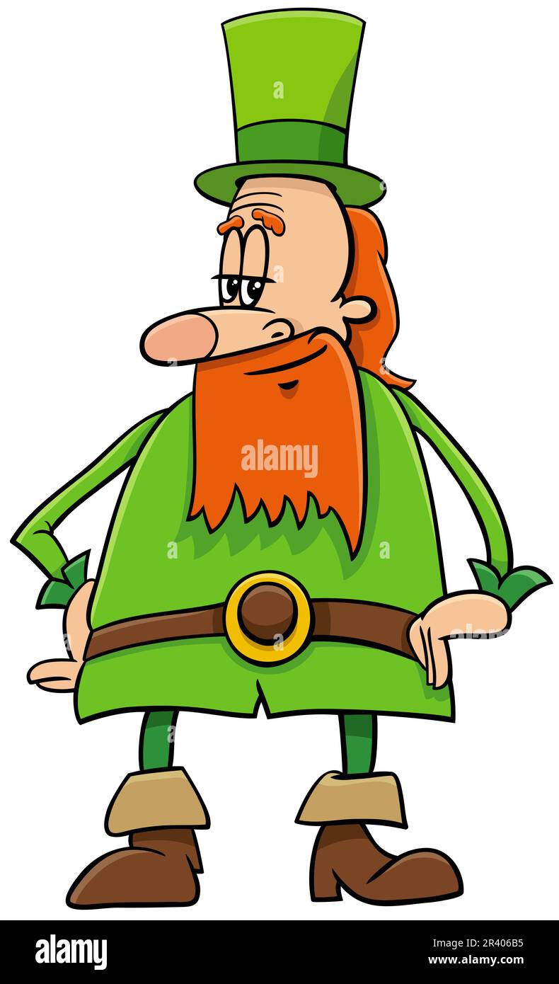 Personnage de caricature Leprechaun le jour de la Saint Patrick Banque D'Images