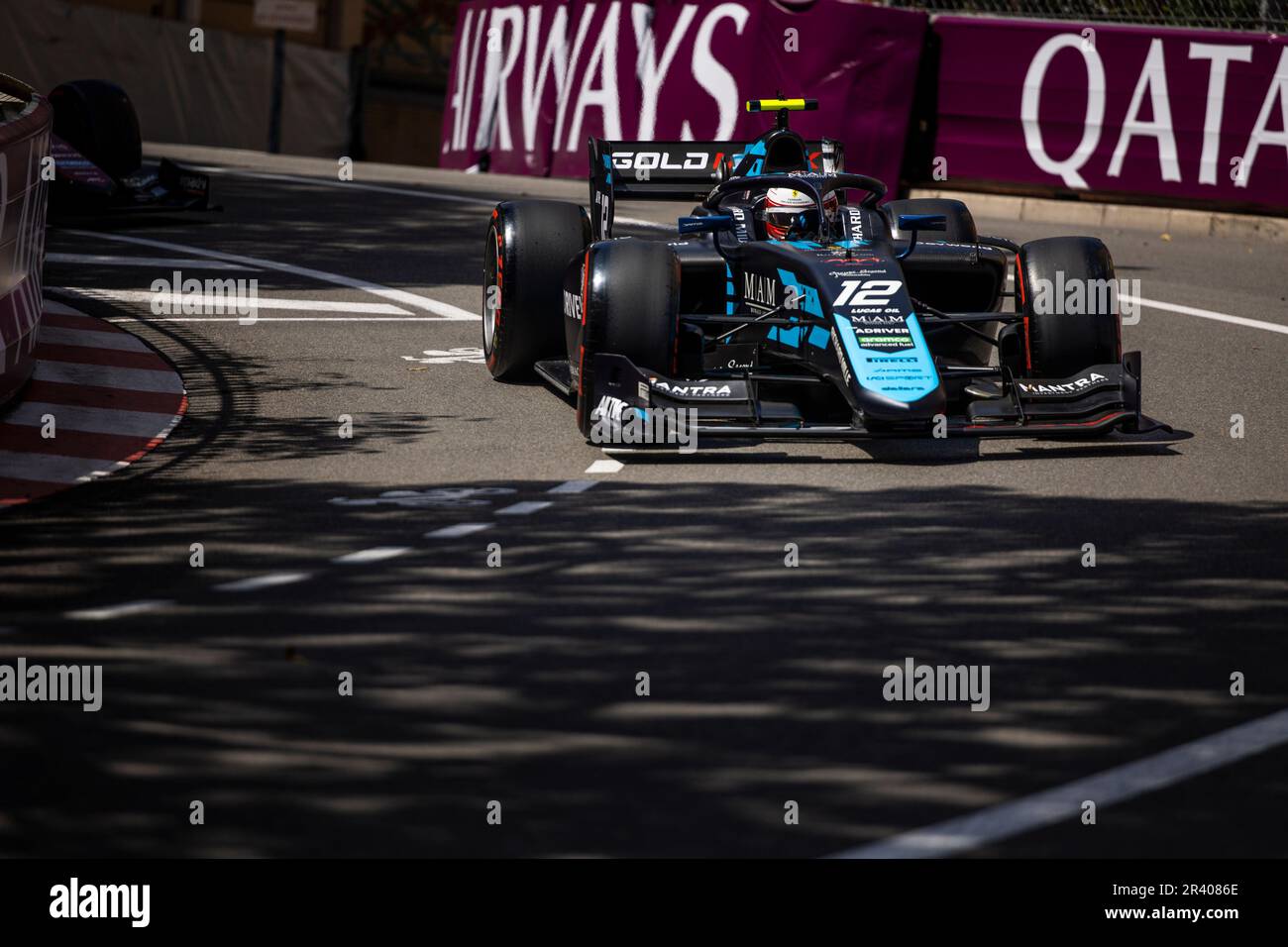 12 LECLERC Arthur (mco), DAMS, Dallara F2, action pendant la ronde 5th du Championnat de Formule 2 de la FIA 2023 de 26 mai à 28, 2023 sur le circuit de Monaco, à Monaco - photo Julien Delfosse / DPPI Banque D'Images