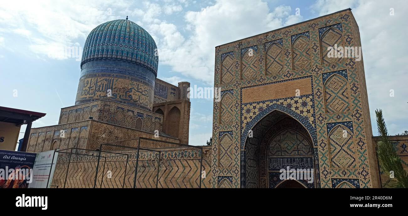 En Ouzbékistan, la route de la soie antique et l'histoire Banque D'Images