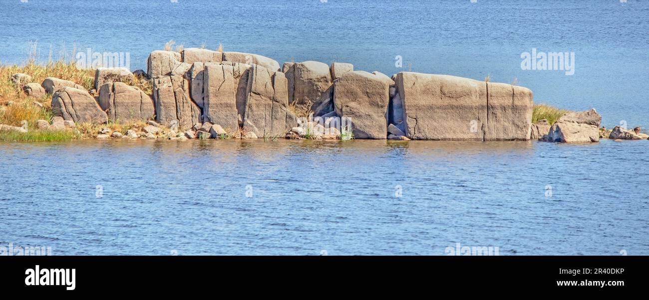 Rock Island à Schluchsee, communauté Schluchsee, Forêt Noire Banque D'Images