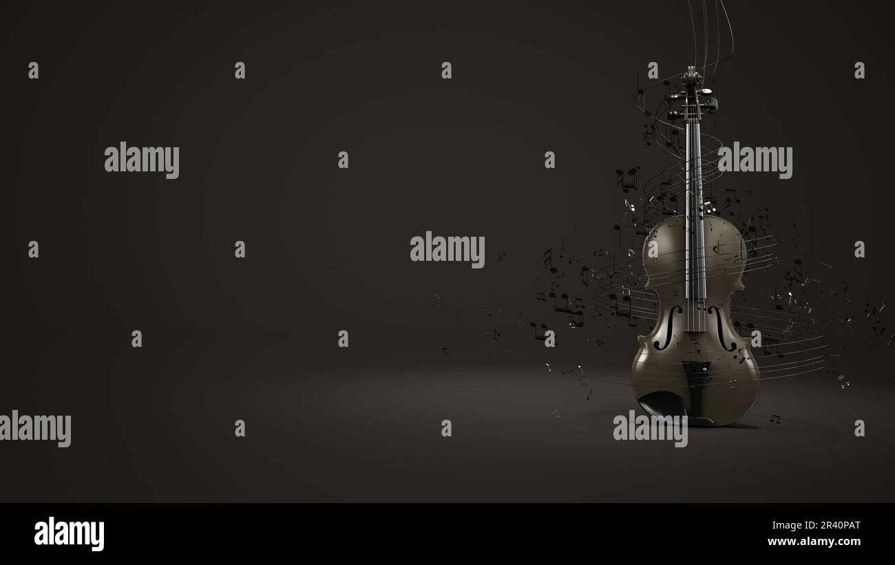 Partitions de violon Banque D'Images