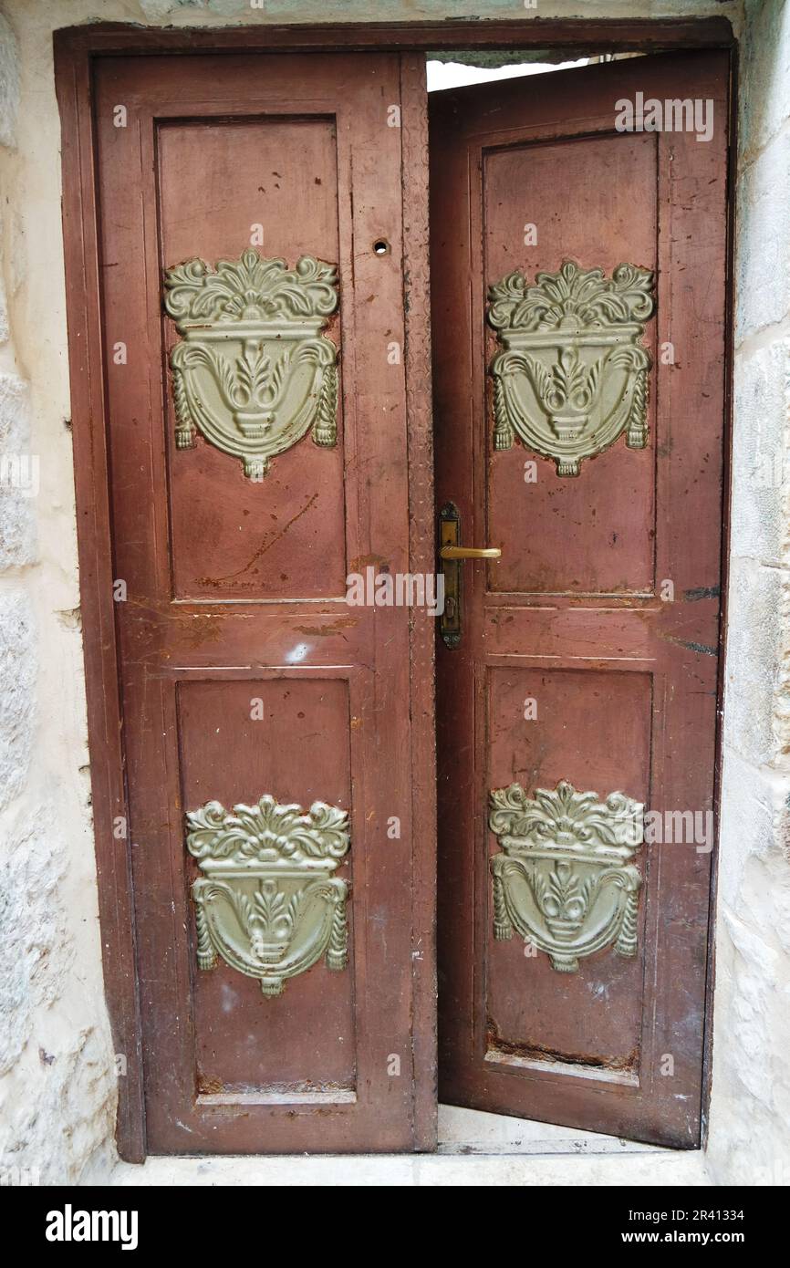 Porte avant. Jérusalem, Israël Banque D'Images