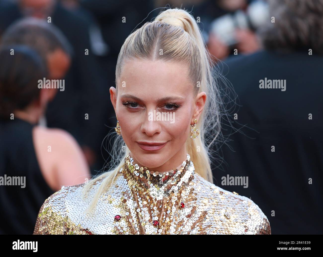 Cannes, France, 25th mai 2023. Coquelicot Delevingne arrivant sur le tapis rouge pour le film l’été dernier (l’été Dernier) au Festival de Cannes 76th. Credit: Doreen Kennedy/Alamy Live News. Banque D'Images