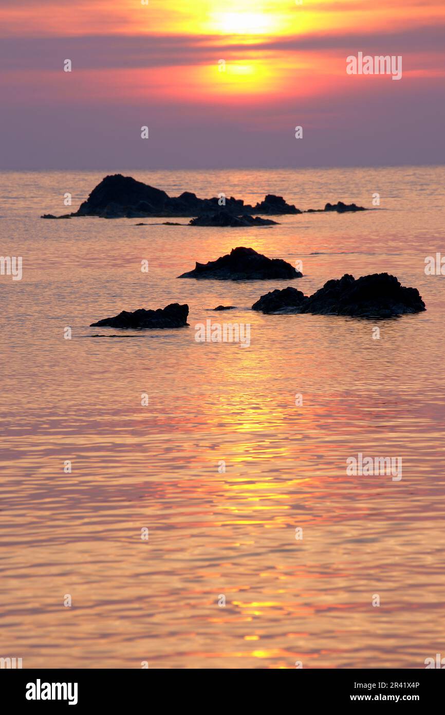 Cala Mesquida.Menorca.Reserva de la Bioesfera.Illes Balears.España. Banque D'Images