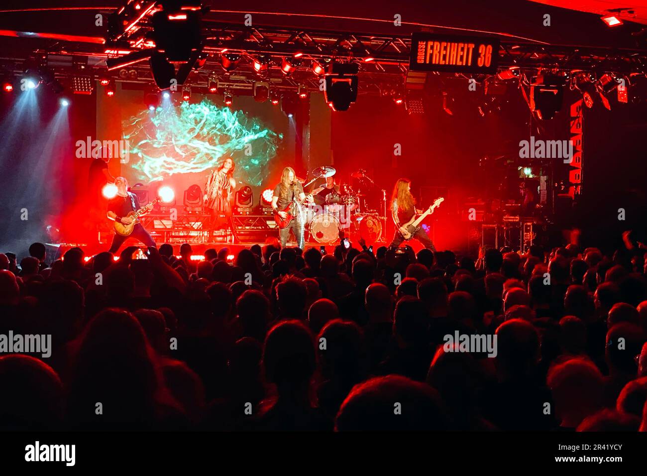 Epica Live Show. Große Freiheit 36, Reeperbahn, Hambourg, Allemagne. 28 janvier 2023 Banque D'Images