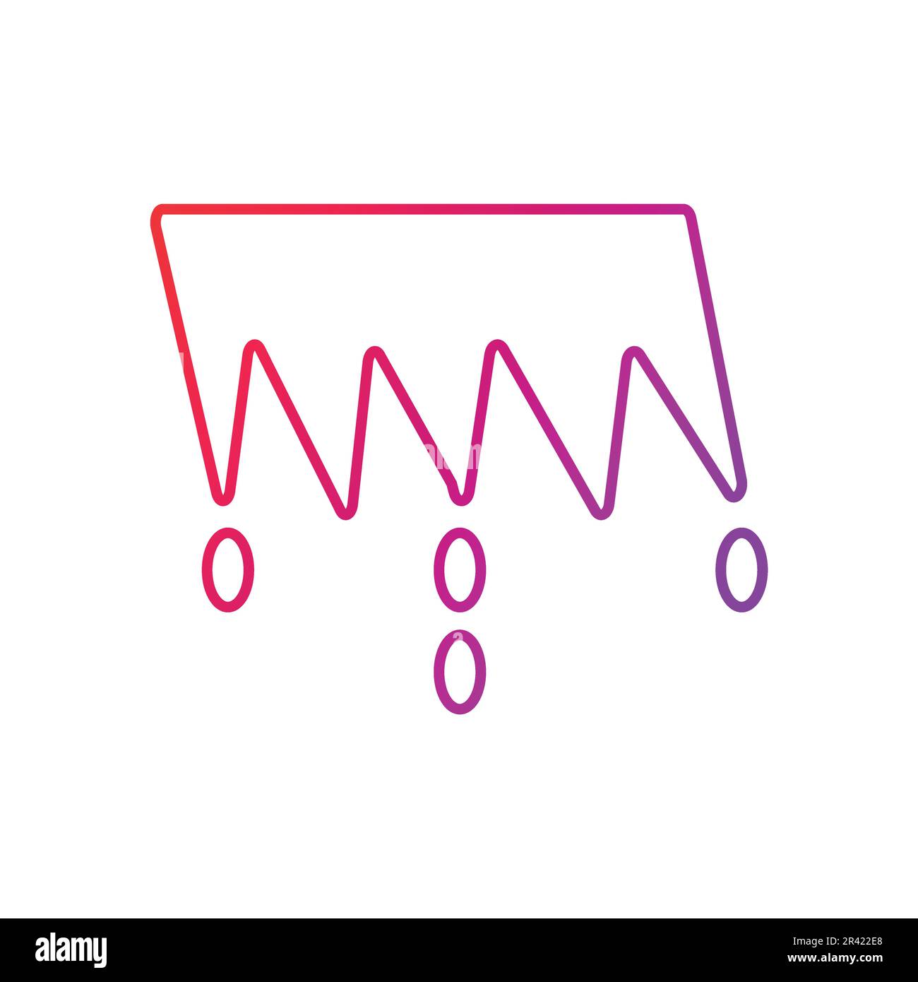 Illustration du vecteur de l'icône de gradient de stalactite Illustration de Vecteur