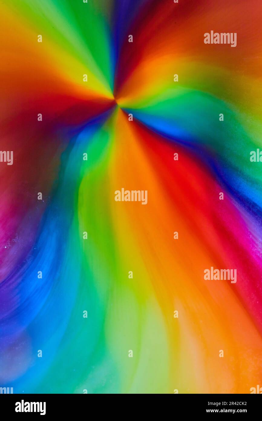 Arc-en-ciel cravate matrice de couleurs hippie sur le fond abstrait actif Banque D'Images