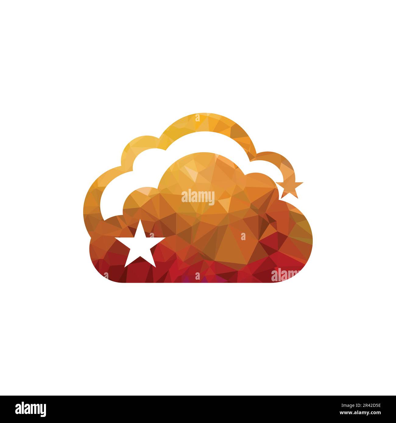Logo Star Cloud. Vecteur de conception du logo Creative Star Cloud. Illustration de Vecteur