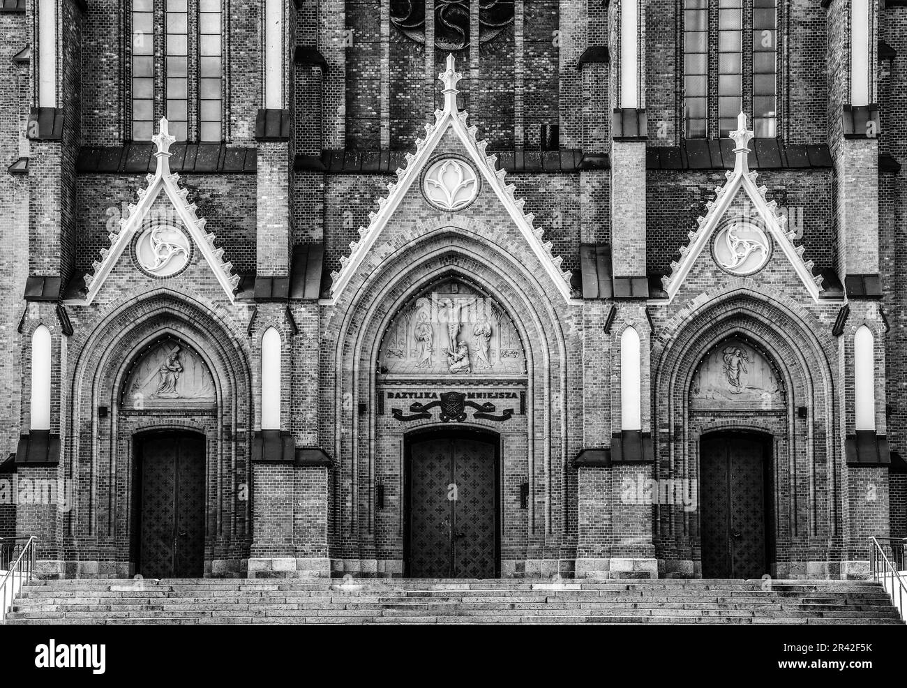 Architecture sacrée gothique à Bialystok Banque D'Images