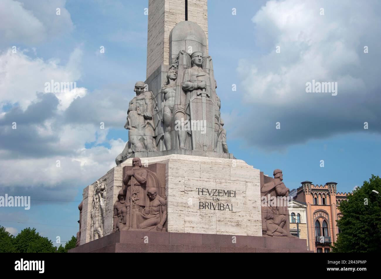 Monument de la liberté, Riga, Lettonie, États baltes Banque D'Images