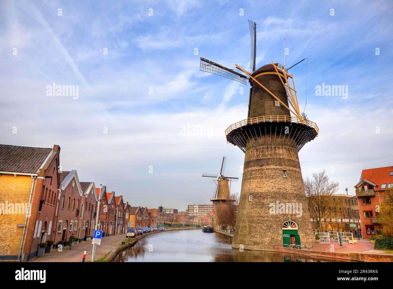 Schiedam, moulin, Hollande méridionale, Pays-Bas Photo Stock - Alamy