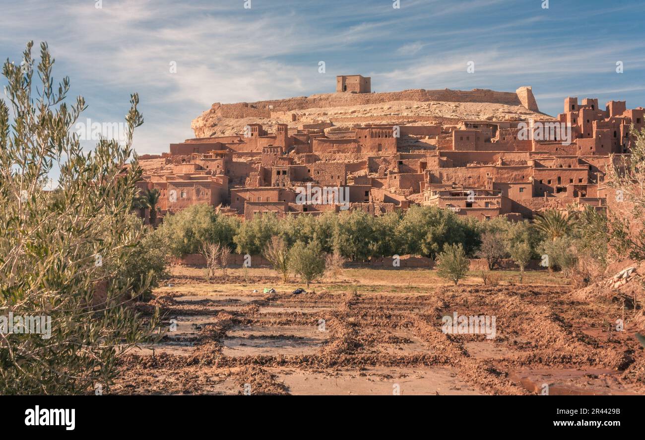 Vue sur ait Ben Haddou Banque D'Images
