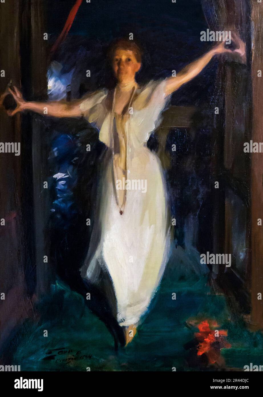 À l'Isabella Stewart Gardner, Venise, 1894, Anders Zorn musée Isabella Stewart Gardner, Boston, Massachusetts, en masse, en Amérique du Nord, Etats-Unis, USA Banque D'Images