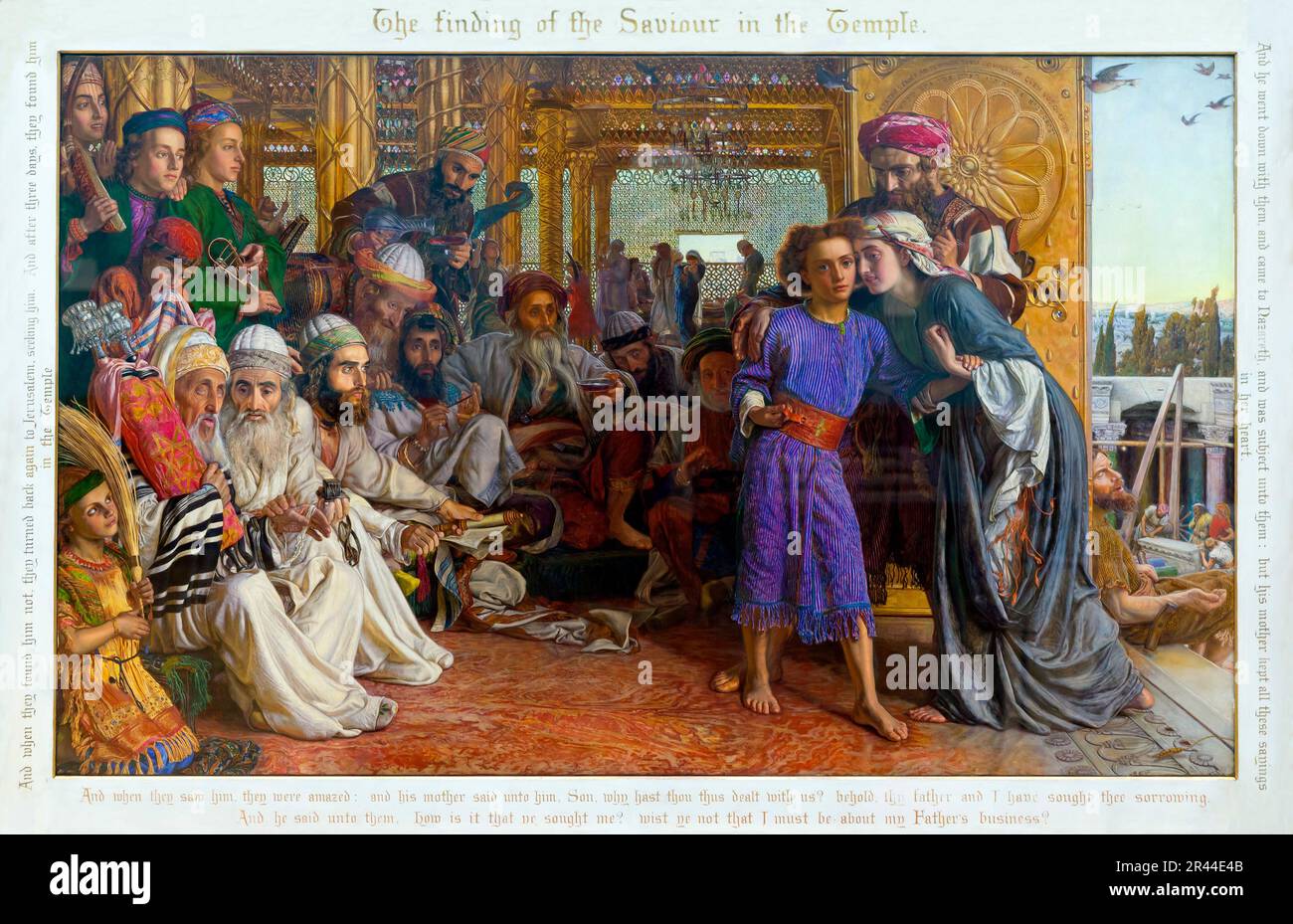 Les conclusions du Sauveur dans le Temple, William Holman Hunt, 1854 à 1860, Banque D'Images