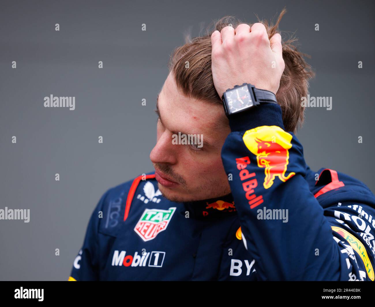 Max Verstappen (NED) de l'écurie Red Bull lors de la présentation de qualification au Grand Prix de Formule 1 d'Australie. Banque D'Images