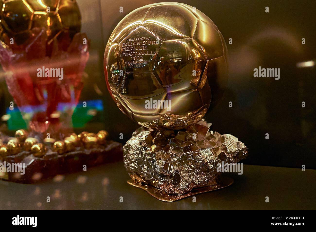 À l'exposition du musée dans l'arène Santiago Bernabeu, Madrid Banque D'Images