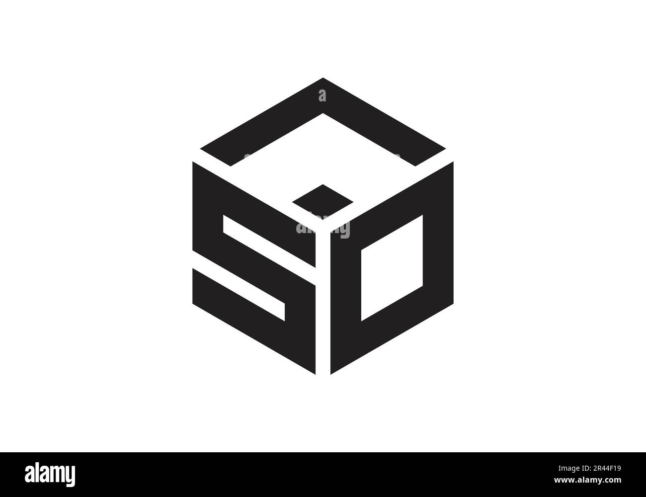 SOL initial monogramme lettre sol logo Design modèle vectoriel l s o Cube lettre logo Design Illustration de Vecteur