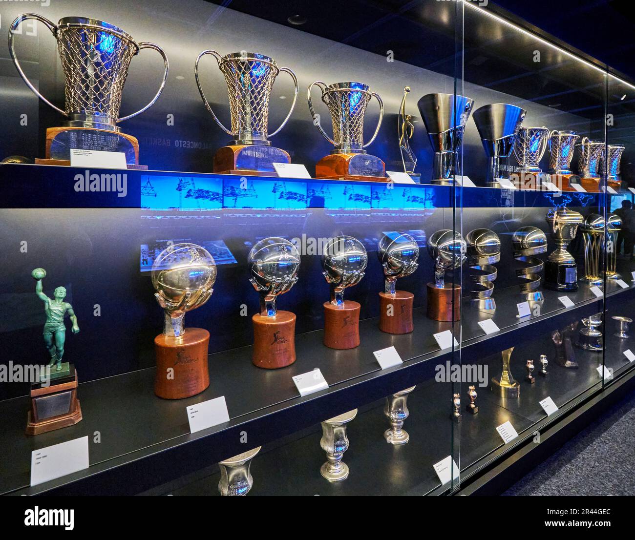 À l'exposition du musée dans l'arène Santiago Bernabeu, Madrid Banque D'Images