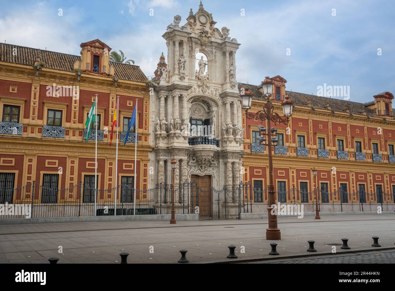 Palais de San Telmo - Bâtiment de la Présidence autonome du Gouvernement andalou - Séville, Andalousie, Espagne Banque D'Images