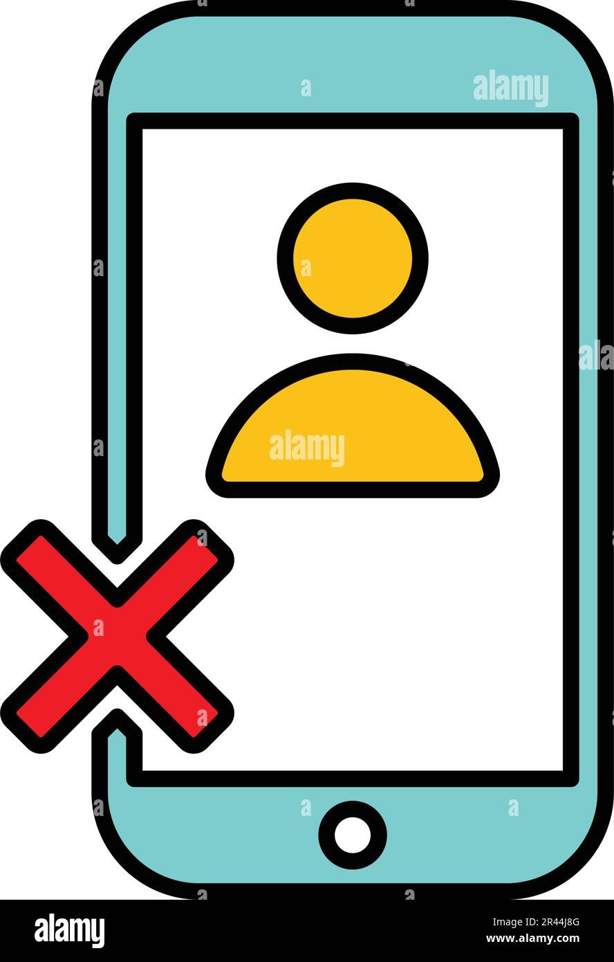 Supprimer, cesser, conclusion conception d'icône en utilisant à des fins commerciales, médias imprimés, Web ou tout type de projets de conception. Illustration de Vecteur