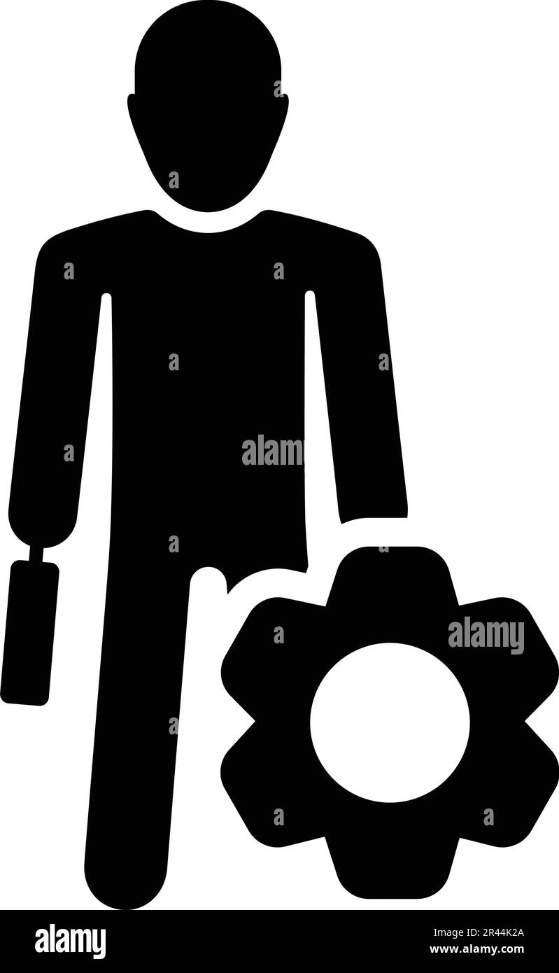 Icône d'ingénieur, d'assistant technique - utilisation parfaite pour les supports d'impression, le Web, les images de stock, l'utilisation commerciale ou tout type de projet de conception. Illustration de Vecteur