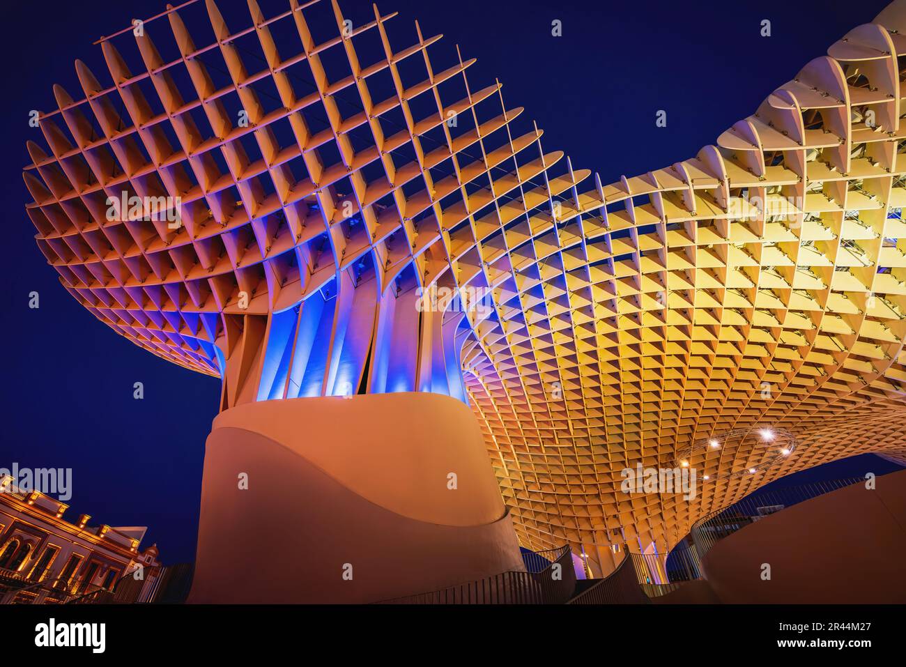 Las Setas de Séville la nuit - Séville, Andalousie, Espagne Banque D'Images