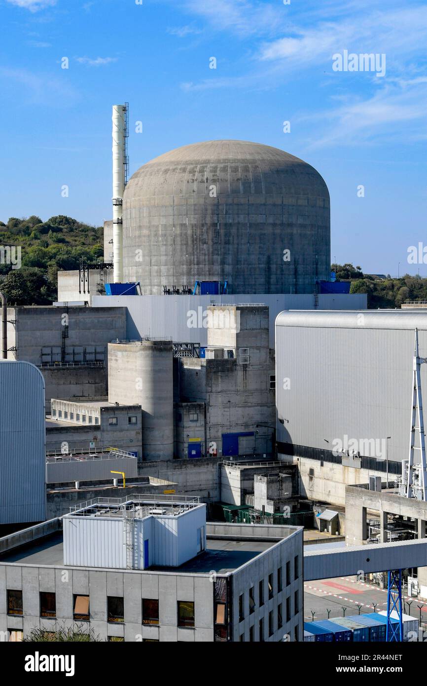 Centrale nucléaire de Paluel (nord de la France) Banque D'Images