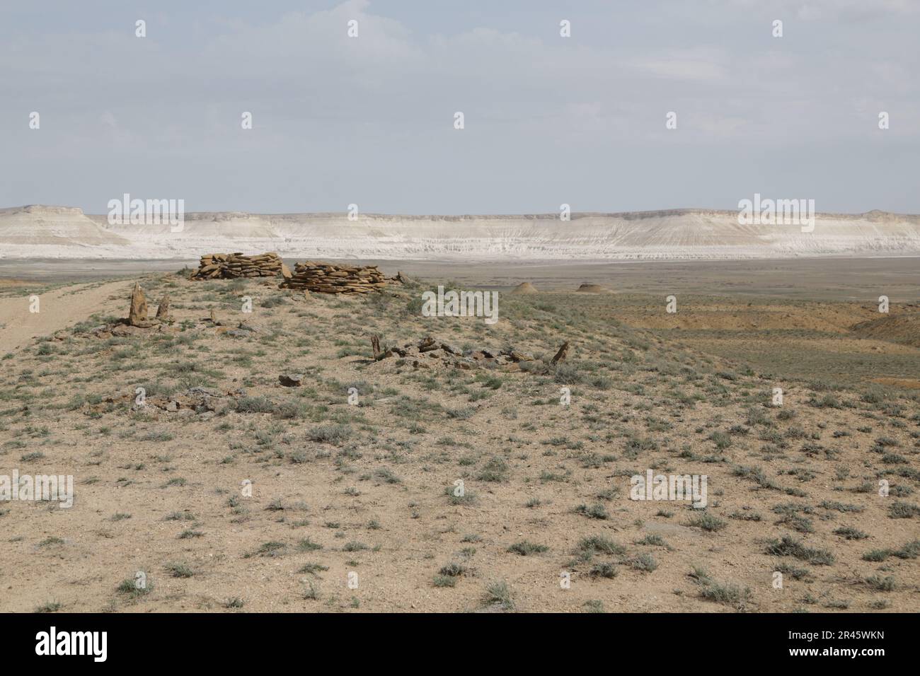 Au Kazhakstan mangystau beau et sauvage dans la terre Banque D'Images