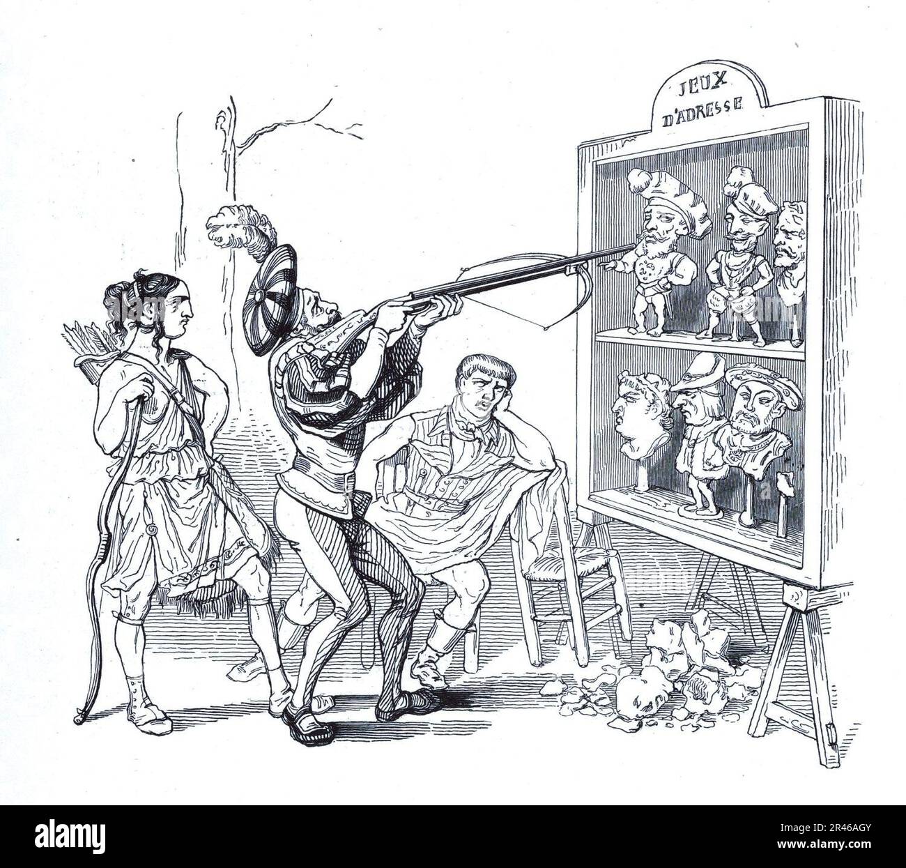 Grandville les Plaisoirs des champs Elysées 4 Banque D'Images Grandville les Plaisoirs des champs Elysées 4 Banque D'Images