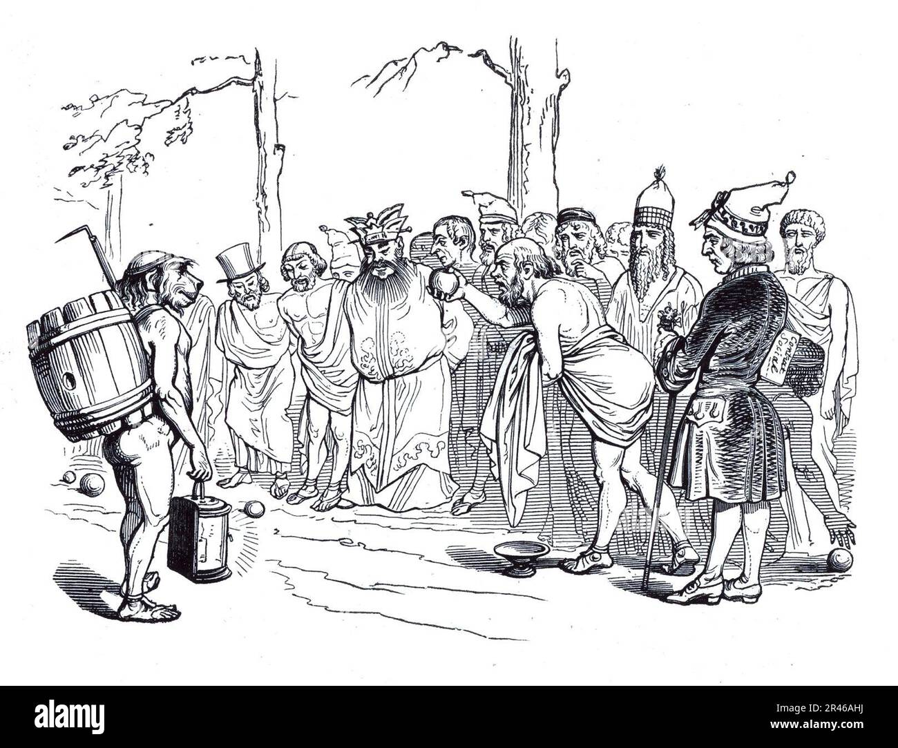 Grandville les Plaisoirs des champs Elysées 2 Banque D'Images Grandville les Plaisoirs des champs Elysées 2 Banque D'Images