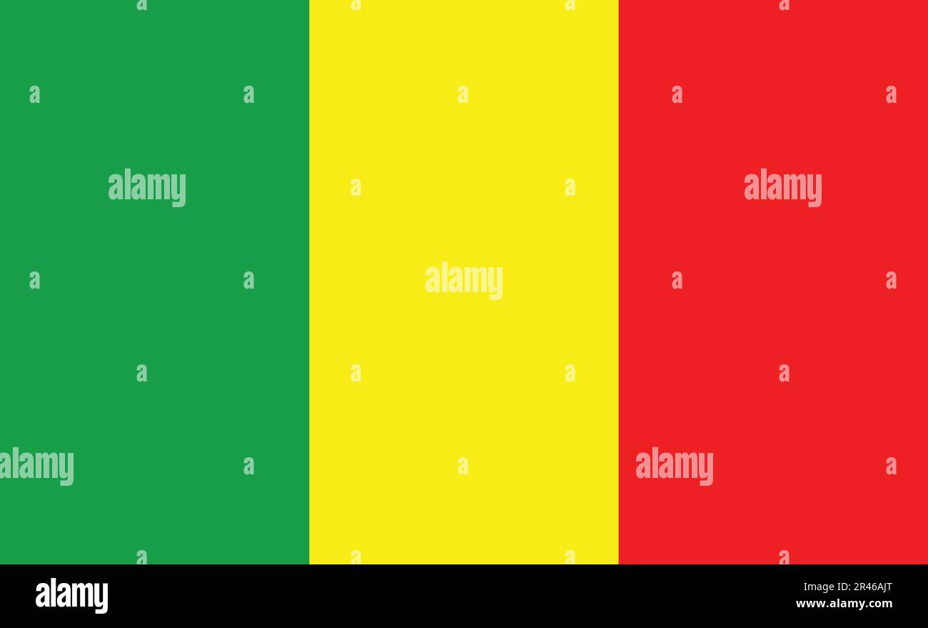 Mali conception drapeau Illustration de Vecteur