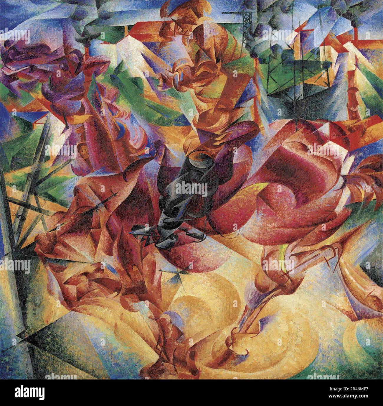 Umberto Boccioni, 1912, élasticité (Elasticità), huile sur toile, Banque D'Images