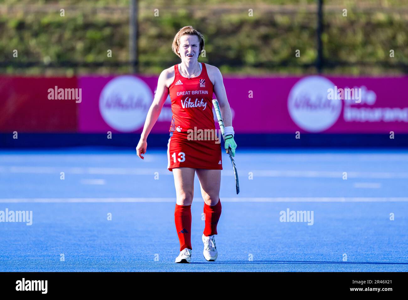 LONDRES, ROYAUME-UNI. 26 mai 2023. Elena Rayer de Grande-Bretagne pendant la FIH Hockey Pro League - Angleterre contre Chine (femmes) au Lea Valley Hockey and tennis Centre vendredi, 26 mai 2023 à LONDRES ANGLETERRE. Credit: Taka G Wu/Alay Live News Banque D'Images