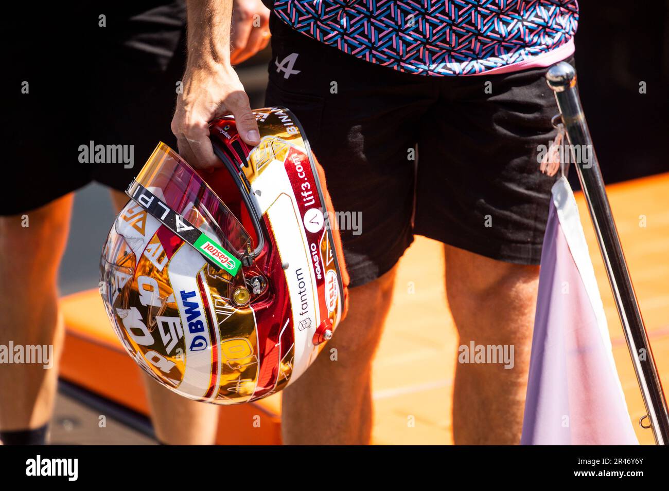 GASLY Pierre (FRA), Alpine F1 Team A523, portrait arrivant en bateau pendant le Grand Prix de Formule 1 de Monaco. , . Championnat du monde de Formule 1 de 26 mai à 28, 2023 sur le circuit de Monaco, à Monaco - photo Julien Delfosse/DPPI crédit: DPPI Media/Alamy Live News Banque D'Images