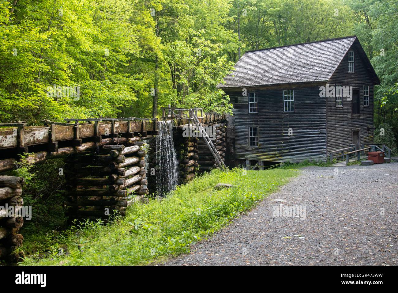 Moulin de Mingus dans les Smokey Mountains de Caroline du Nord Banque D'Images