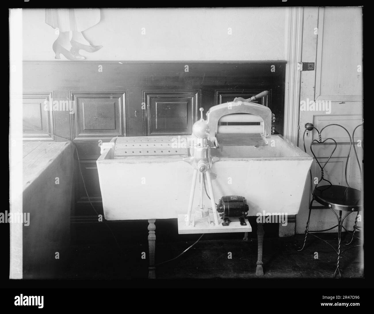 Union européenne de coiffure d'alimentation, lave-linge Banque D'Images