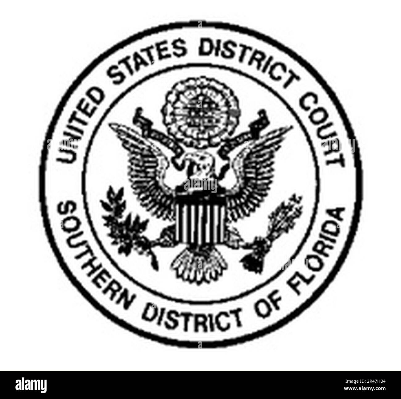 Cour de district des États-Unis pour le district sud de la Floride Banque D'Images