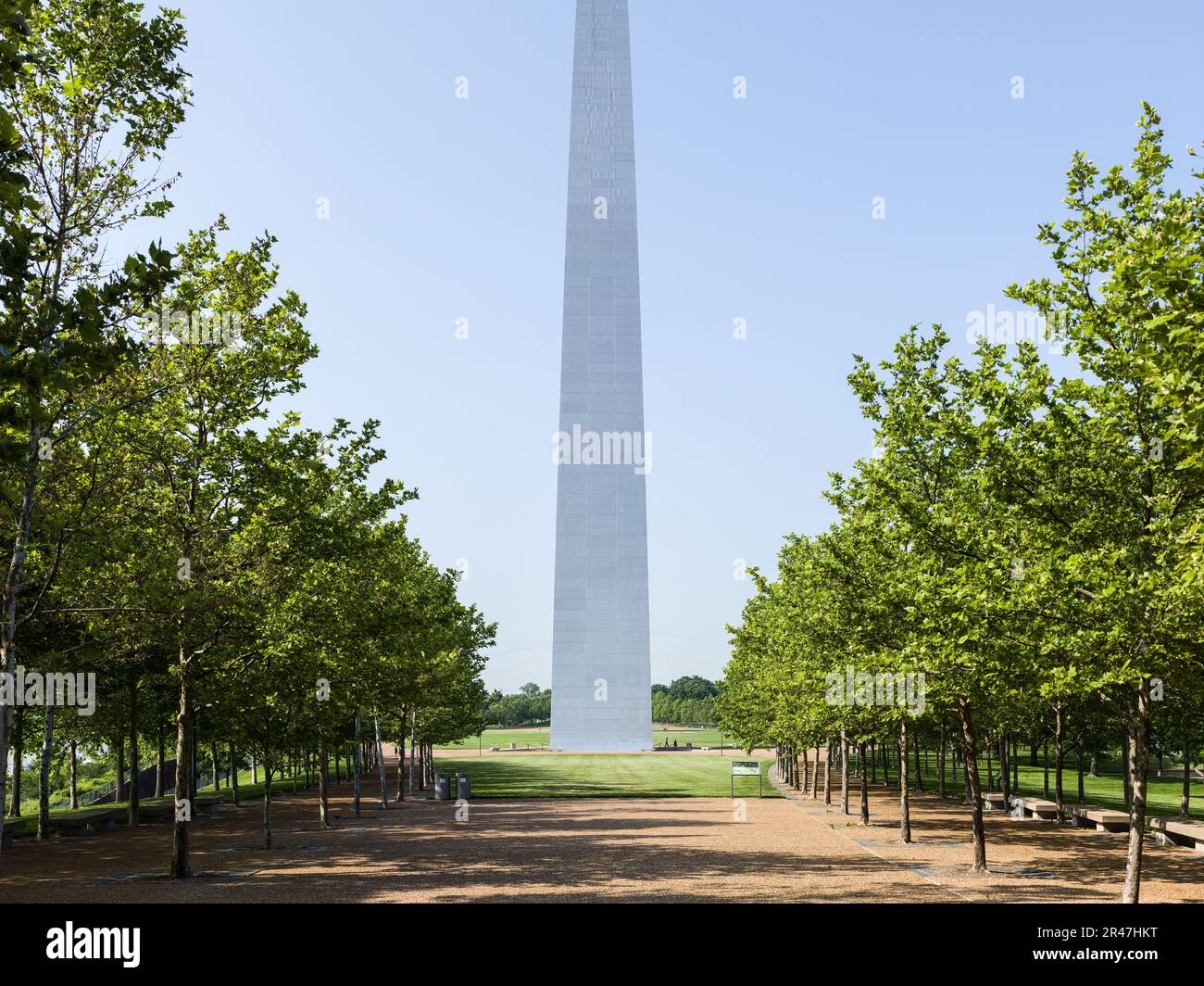 St. Paysage du parc Louis Arch Banque D'Images