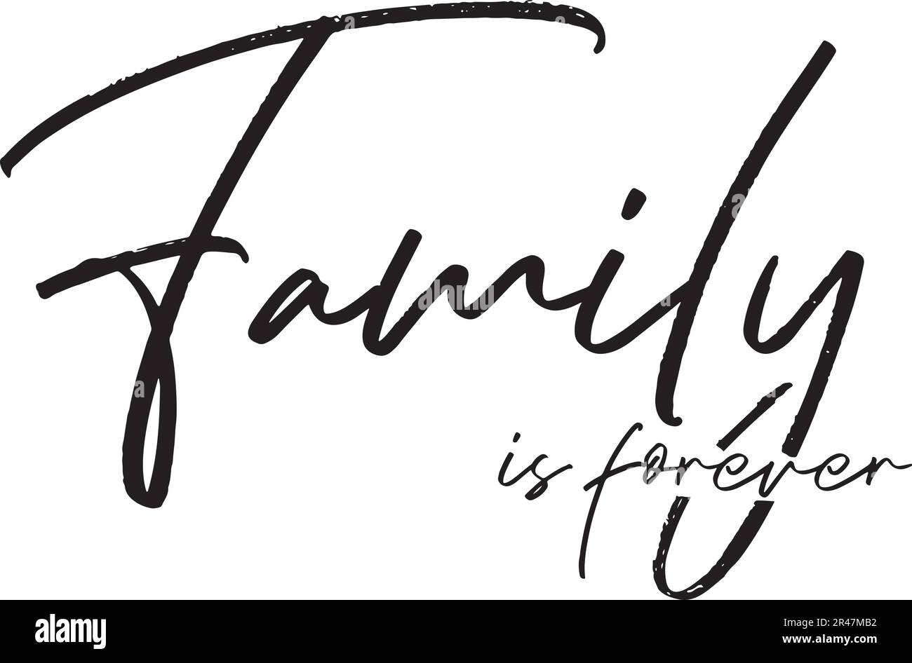 Le fichier vectoriel « Family is Forever » Tattoo Design Idea présente un concept significatif et ardu. Illustration de Vecteur