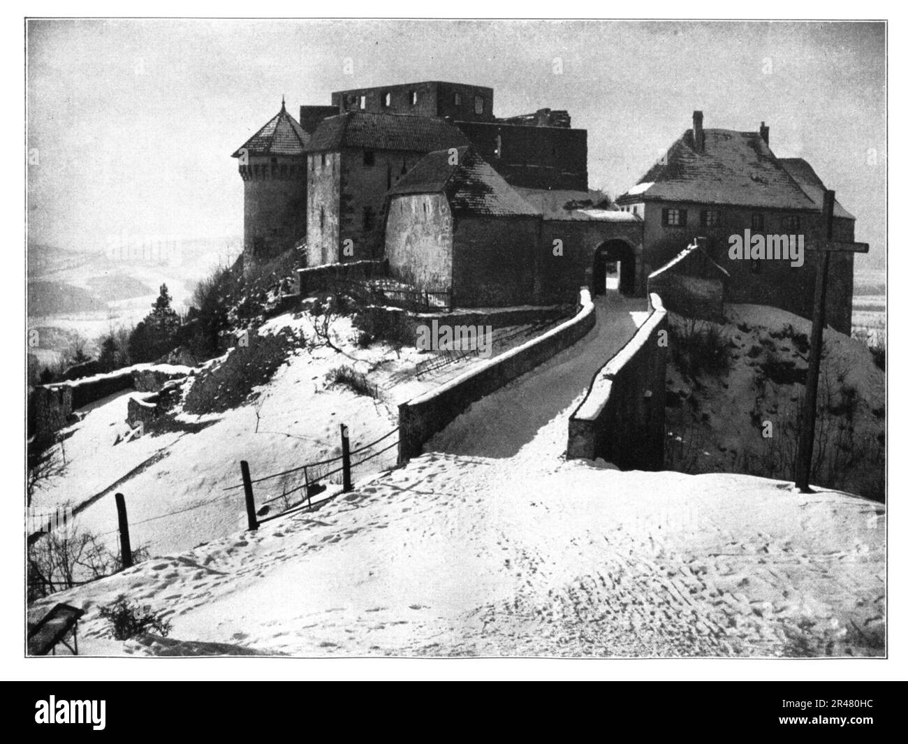 Unser Land 1925 B08, Hohenrechberg, von der Trappen Banque D'Images