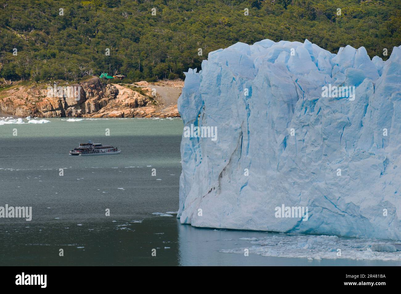 Glacier Perito Moreno, parc national de Los Glaciares, Patagonie, Argentine. Banque D'Images