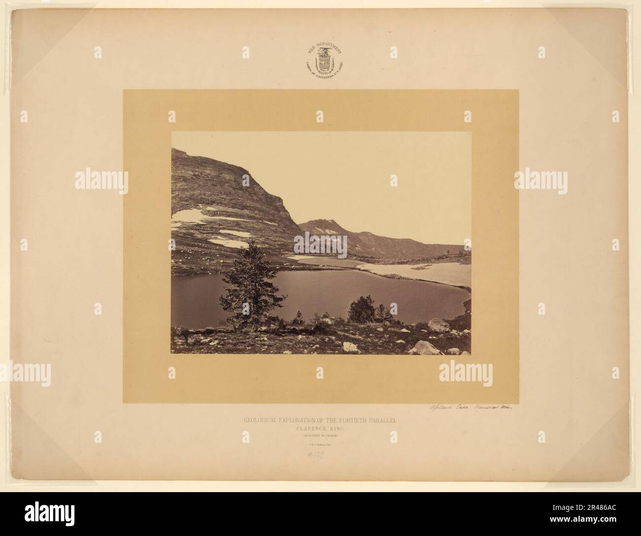 Lac Uplof, Humboldt MTS. - T. H. O'Sullivan, phot. Banque D'Images