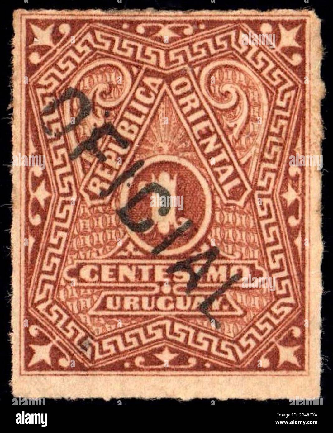 L'Uruguay 1880-82 ScO1 Banque D'Images