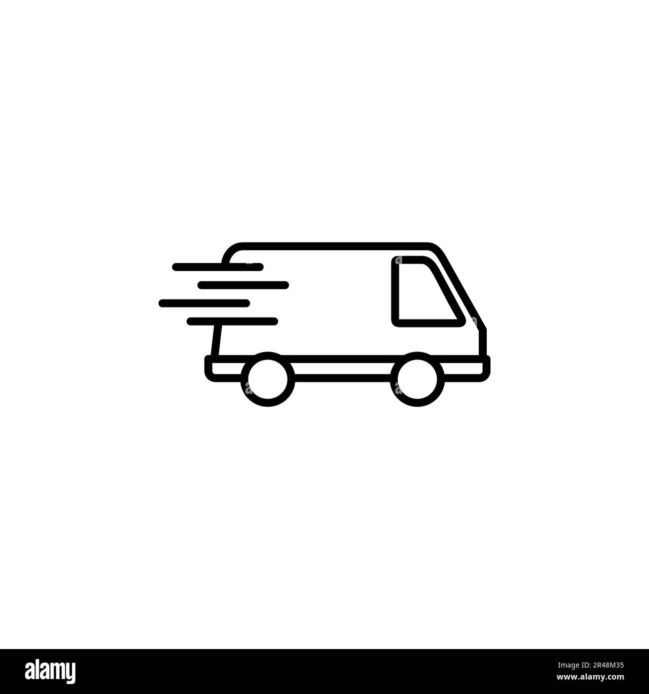 Vecteur d'icône de camion de livraison rapide. Icône du chariot de livraison. icône de livraison rapide Illustration de Vecteur