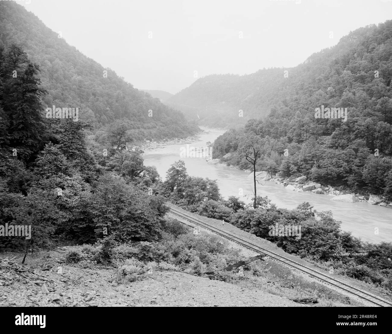 New River Canyon, à l'ouest de Nuttall Station, W. Va, c.between 1910 et 1920. Banque D'Images