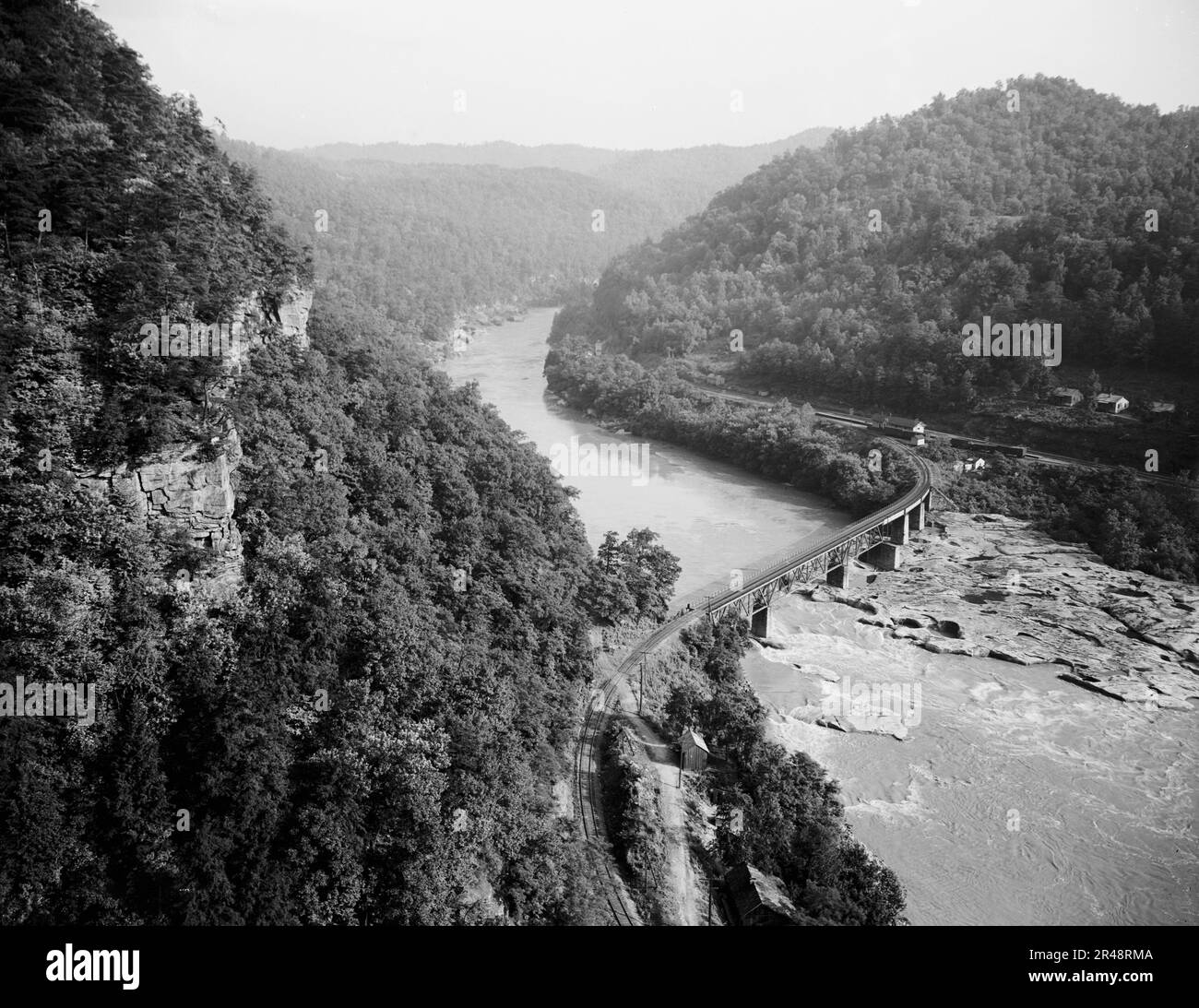 New River Canyon, Gauley, W. Va, c.between 1910 et 1920. Banque D'Images