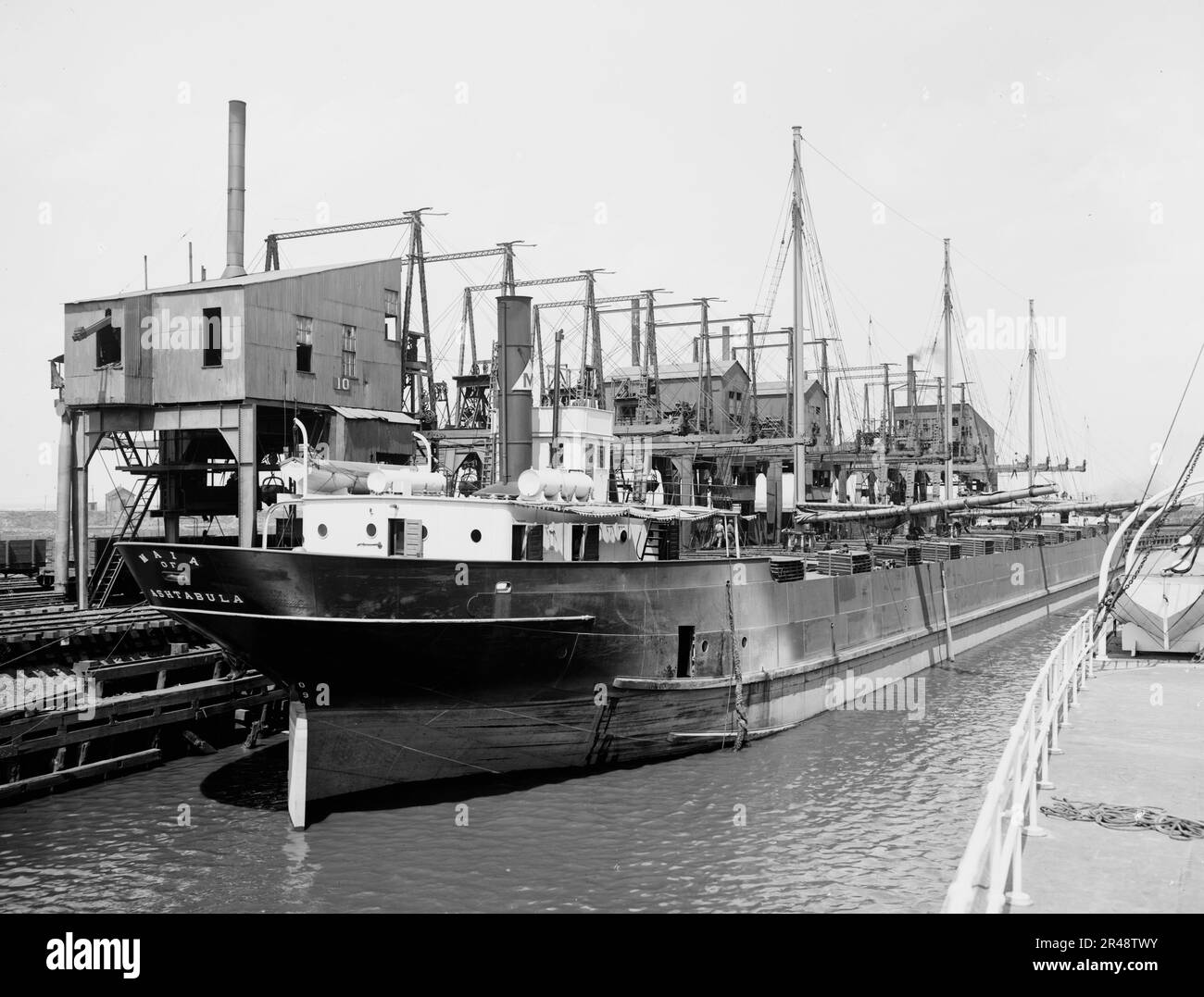 Cleveland & amp ; Pittsburgh ORE docks, Cleveland, Brown, c1901. Banque D'Images