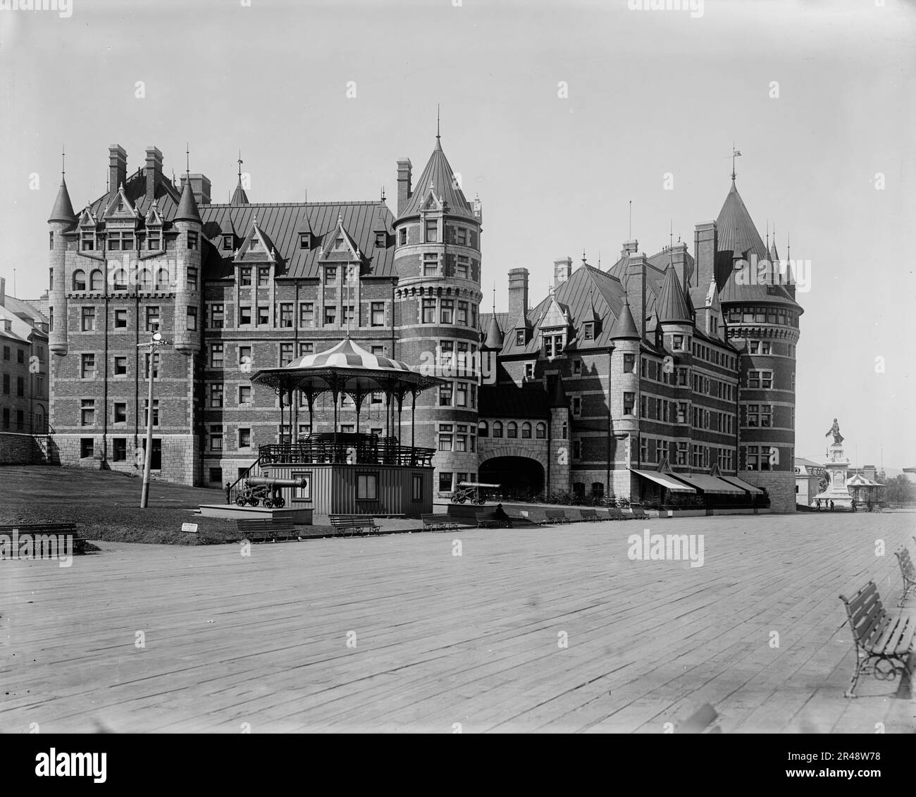 Château Frontenac, Québec, entre 1890 et 1901. Banque D'Images