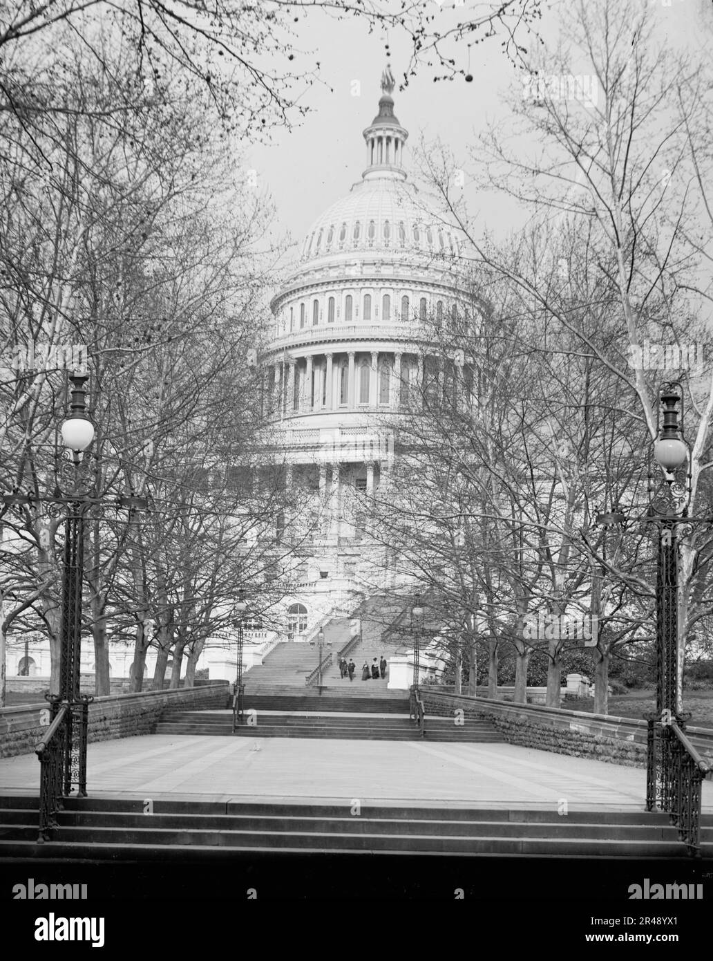 Le Capitole des États-Unis, près de la vue du sud-ouest, Washington, D.C., 1902. Banque D'Images